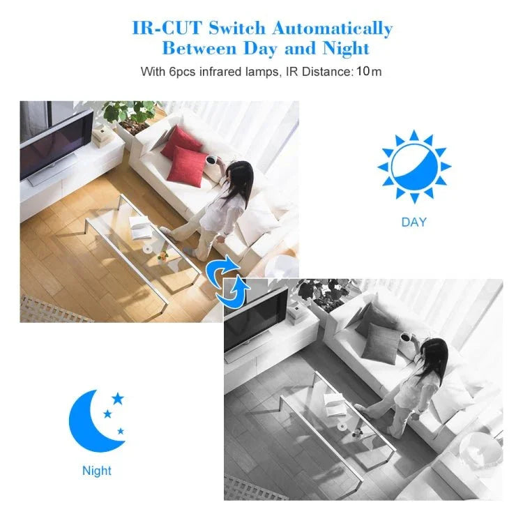 VESAFE VS - DC01 Security HD 720P Two - Way Audio Wireless Wifi IP Camera, Support Night Vision & PIR Detection & TF Card, IP54 Waterproof - Trustpick