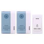VOYE V004B2 Wireless Smart Music Home Doorbell with Dual Receiver, Remote Control Distance: 120m (Open Air) - Trustpick