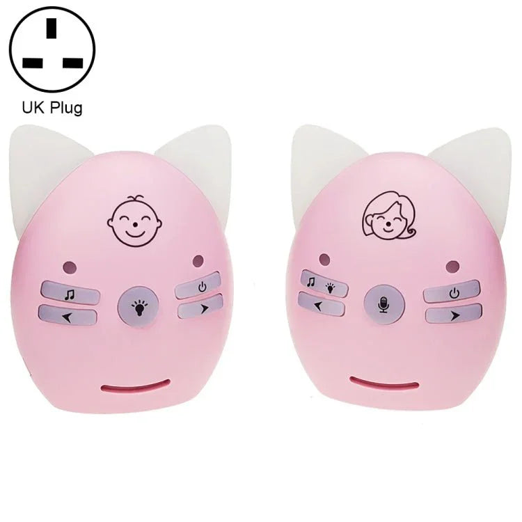Wireless Audio Baby Monitor Support Voice Monitoring + Intercom + Night Light without Battery - Trustpick